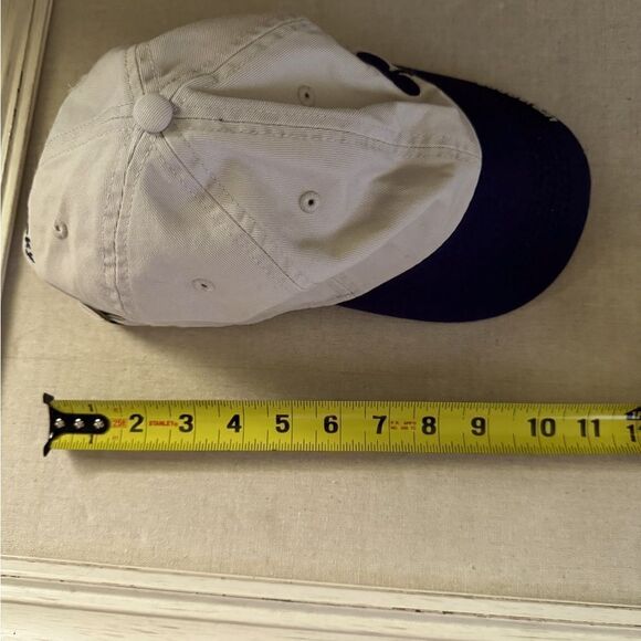 Life is Good Chill Happy Go Lucky cream / navy baseball cap w shamrock NWOT - Picture 5 of 8